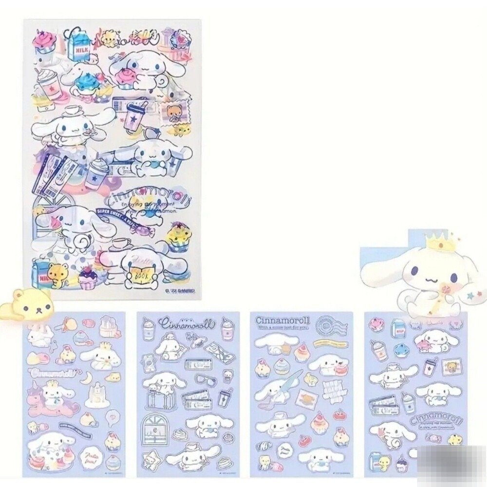 Sanrio‎ Cinnamoroll Sticker Sheet Set Kawaii Cute Anime Stationery Supplies